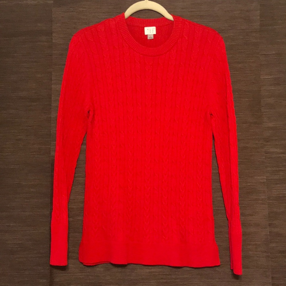 Red knitted sweaters
